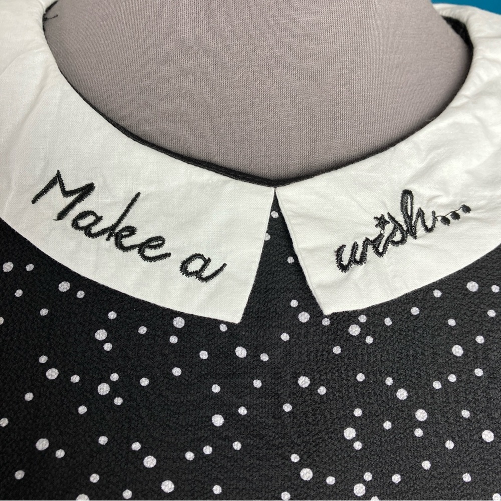 Sugarhill Boutique Make A Wish Mod 60s Tunic Midi Dress w/ Sleeves & Collar UK 8 - Picture 6 of 14